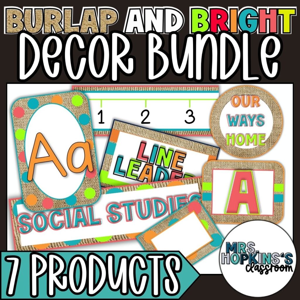 Burlap and Bright Decor Bundle