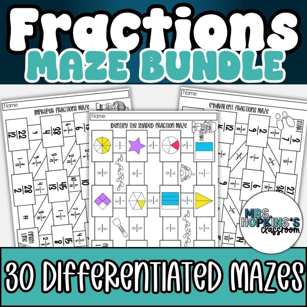 Fractions Maze Bundle