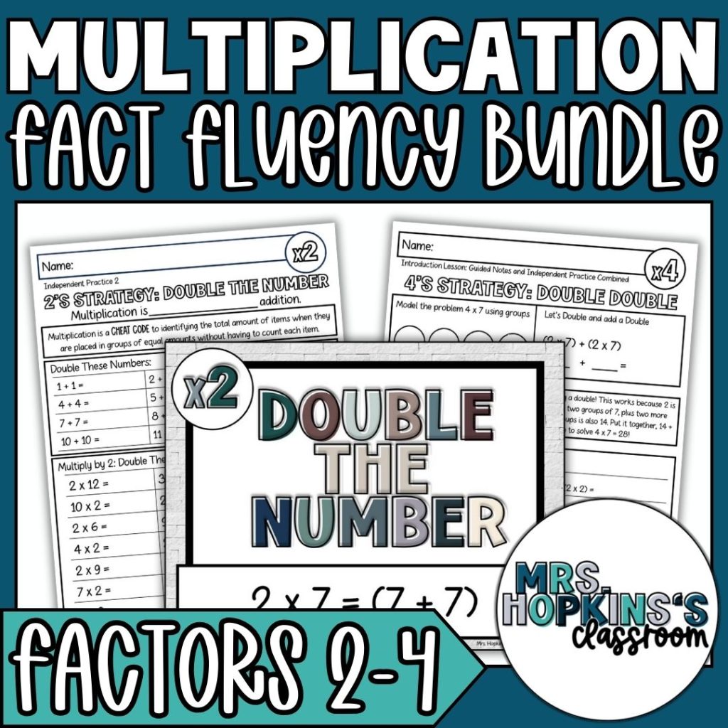 Multiplication Fact Fluency Bundle Factors 2-4
